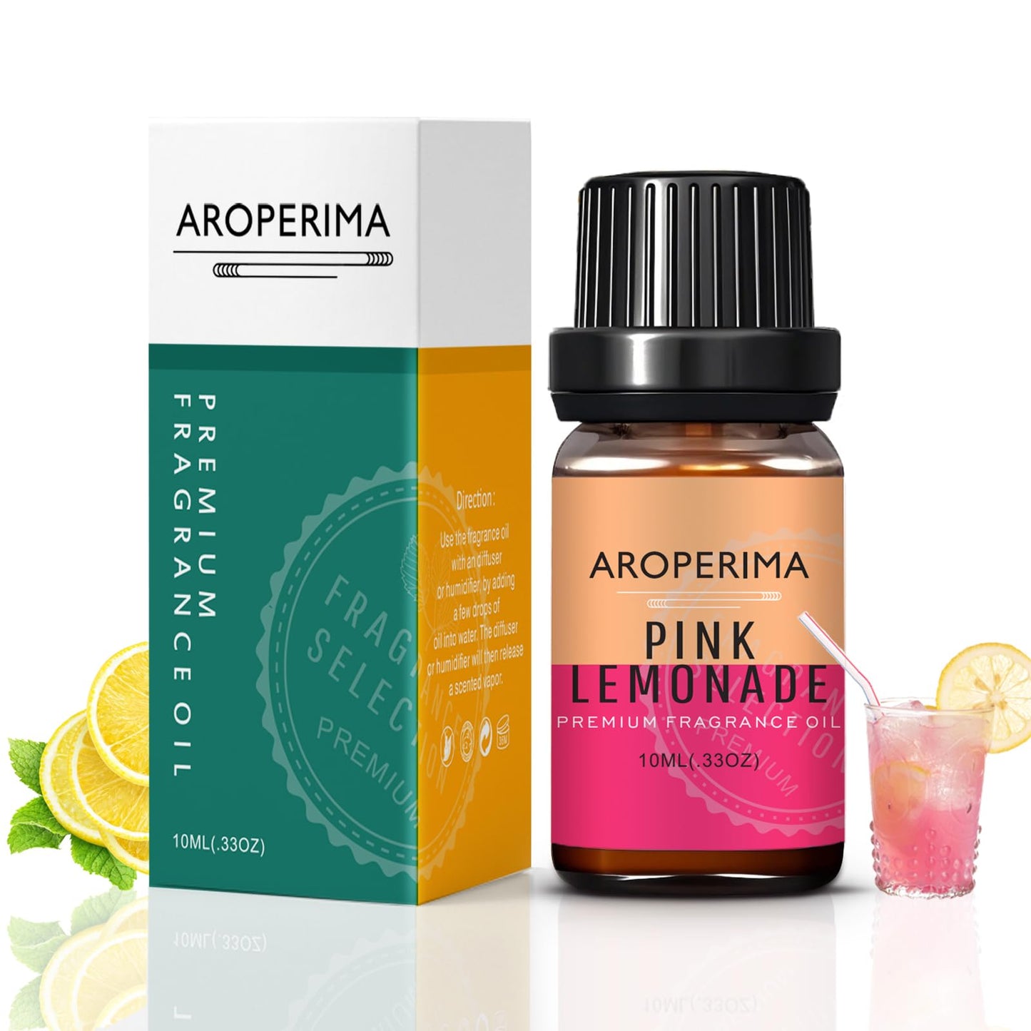 AROPERIMA Pink Lemonade Fragrance Oil - 10ml | Premium Grade Scented Oil for Diffusers, Candles & Soaps