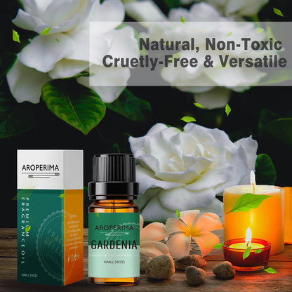 AROPERIMA Gardenia Fragrance Oil - Premium 10ml for Diffusers, Candles & Soaps