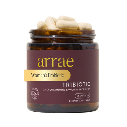 Arrae Tribiotic Probiotics for Women – Vaginal pH Balance, Gut Health & Immune Support | 60 Count