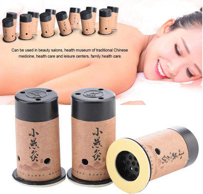 Moxibustion Box with Moxa Stick for Acupuncture and Massage | Artemisia Mugwort Holder & Roller