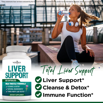 Liver Cleanse Detox & Repair – Milk Thistle & Chanca Piedra Liver Support | 120 Count
