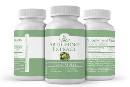 PURE ORIGINAL INGREDIENTS Artichoke Extract (100 Capsules) Pack of 2 | No Additives or Fillers | Lab Verified