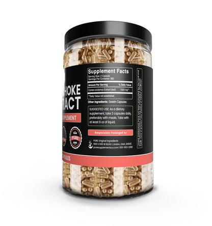 Artichoke Extract Capsules – Pure Original Ingredients, 730 Caps, No Fillers, Lab Verified