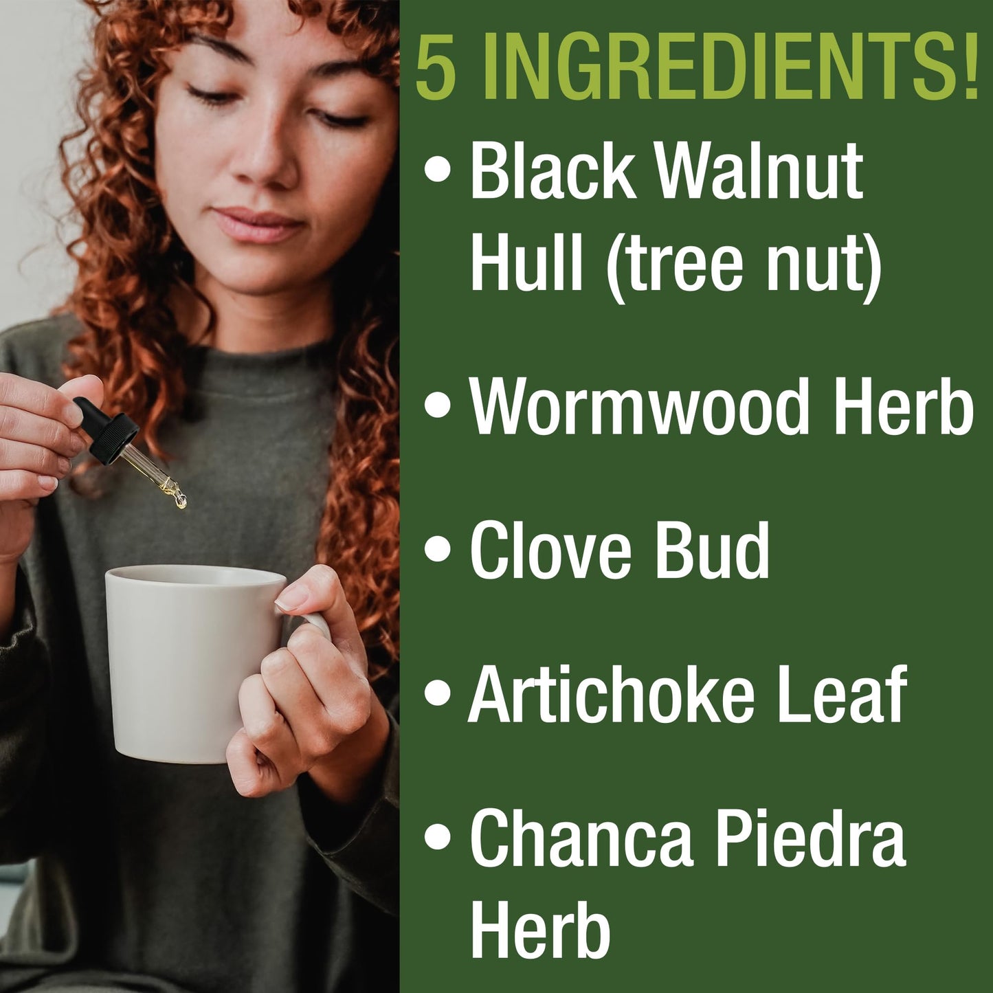 Wormwood Black Walnut Clove Cleanse – Detox & Digestive Support Tincture for Adults & Kids