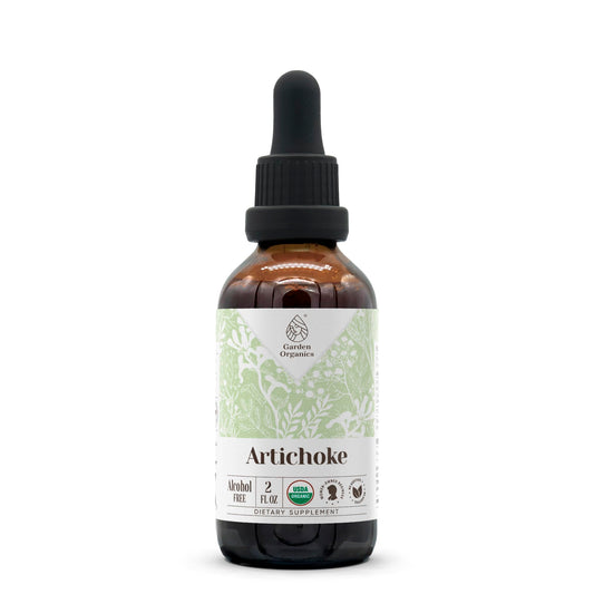 Artichoke USDA Organic Alcohol-Free Extract - High-Potency Tincture (2 oz) BritishVita | Premium UK Vitamins & Wellness Supplements