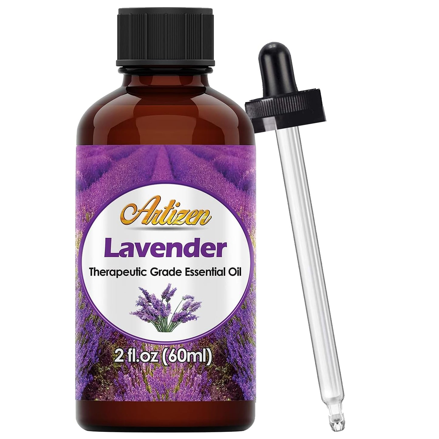 Artizen 2oz Oils - Lavender Essential Oil - 2 Fluid Ounces | Calming & Pure