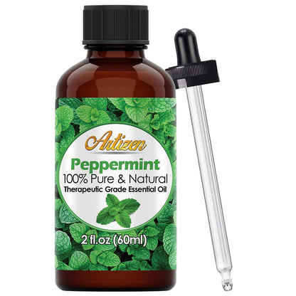 Artizen 2oz Peppermint Essential Oil – 2 Fluid Ounces | Aromatherapy & Holiday Freshness