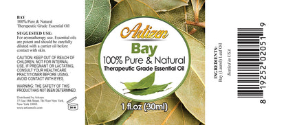 Artizen Bay Essential Oil – 30ml (1 Fl Oz) – 100% Pure & Natural