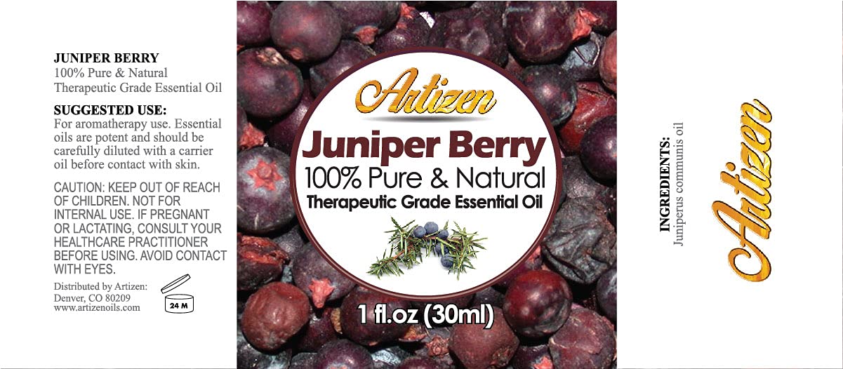 Artizen Juniper Berry Essential Oil – 30ml (1 Fl Oz) Therapeutic Grade | 100% Pure