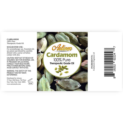 Artizen Cardamom Essential Oil - 4oz | 100% Pure