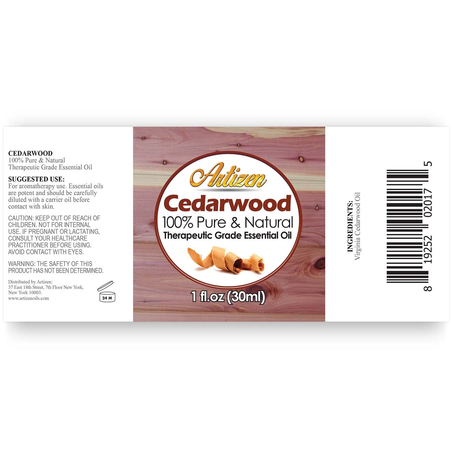 Artizen Cedarwood Essential Oil 30ml – Pure & Natural, Therapeutic Grade