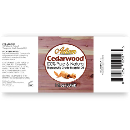 Artizen Cedarwood Essential Oil 30ml – Pure & Natural, Therapeutic Grade