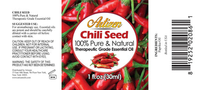Artizen Chili Seed Essential Oil 30ml (1 fl oz) – Pure Undiluted