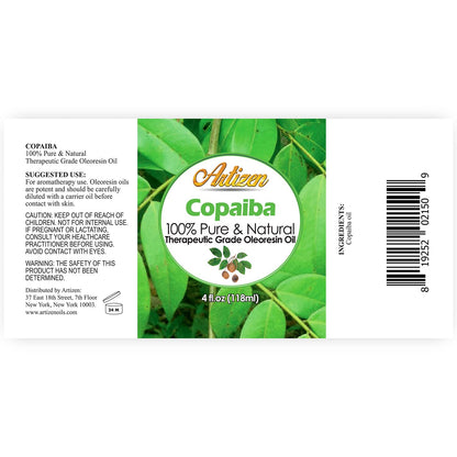 Artizen 4oz Copaiba Essential Oil - 4 fl oz | 100% Pure