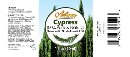 Artizen Cypress Essential Oil – 30ml (1 Fl Oz) – Pure & Natural