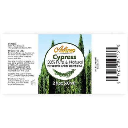 Artizen Cypress Essential Oil - 2oz / 2 Fluid Ounces | 100% Pure