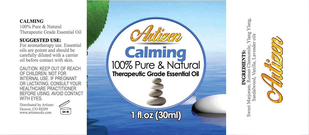 Artizen Calming Aromatherapy Essential Oil Blend 1 oz – Pure & Undiluted