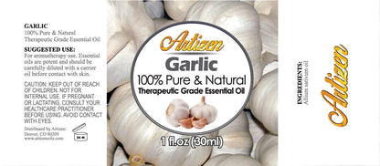 Artizen Garlic Essential Oil 30ml (1 Fl Oz) – 100% Pure, Undiluted