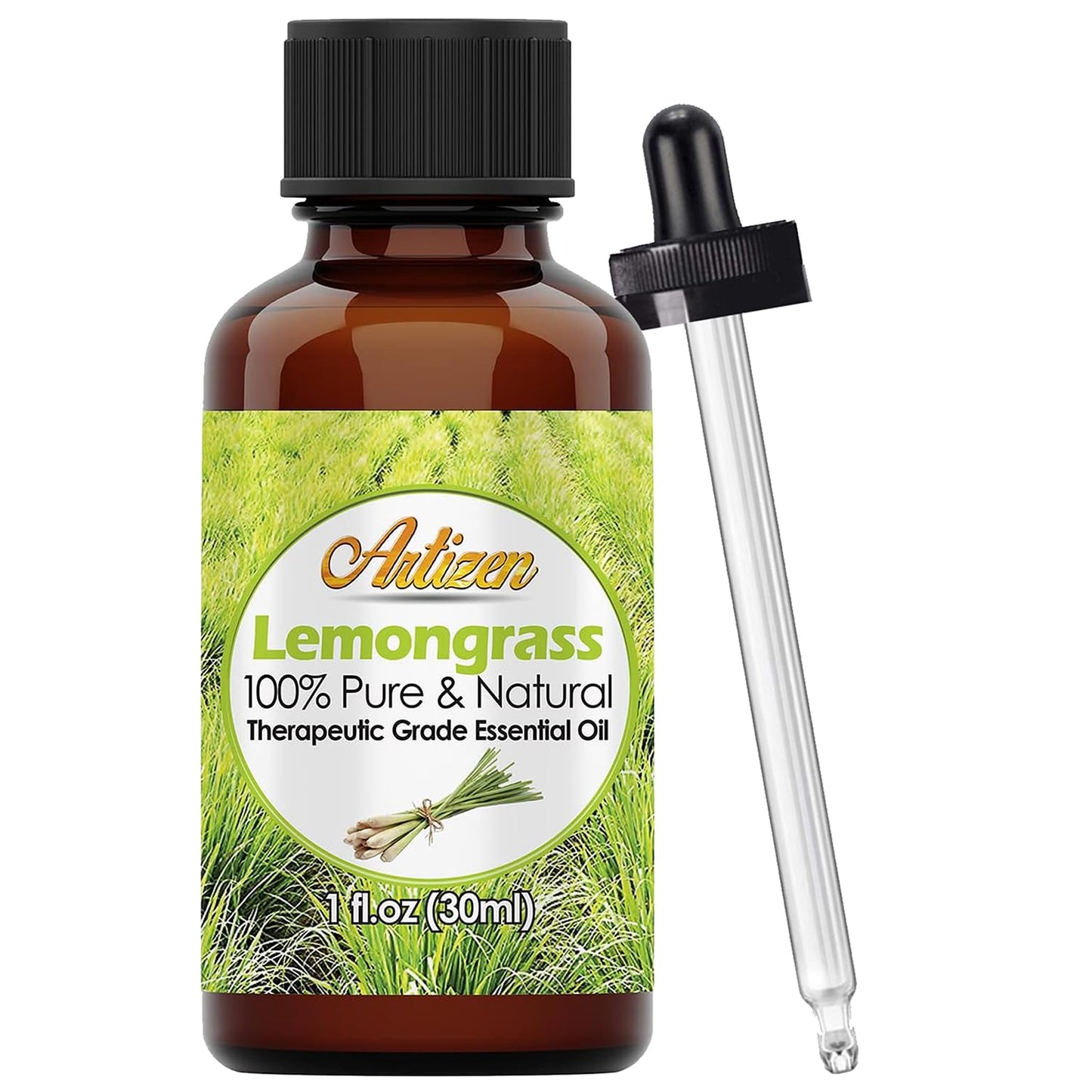 Artizen Oils Lemongrass Essential Oil 30ml (1 fl oz) - Pure Lemongrass Oil