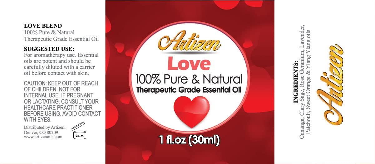Artizen Love Blend Essential Oil - 1oz Therapeutic Grade | Pure, Natural & Undiluted