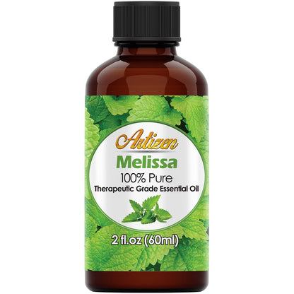 Artizen Melissa Essential Oil - 2 oz Pure Melissa Oil for Skin, DIY & Aromatherapy – 60 ml