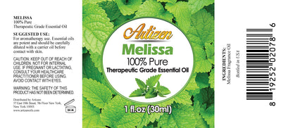 Artizen Melissa Essential Oil 30ml | 1 Fl Oz | Pure & Potent