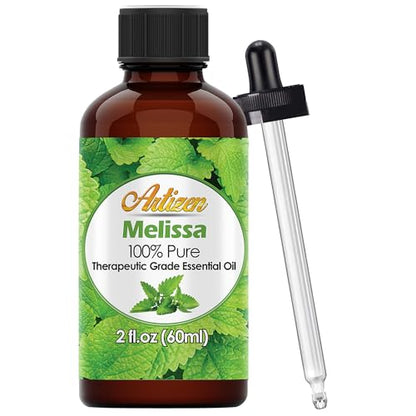 Artizen Melissa Essential Oil - 2 oz Pure Melissa Oil for Skin, DIY & Aromatherapy – 60 ml