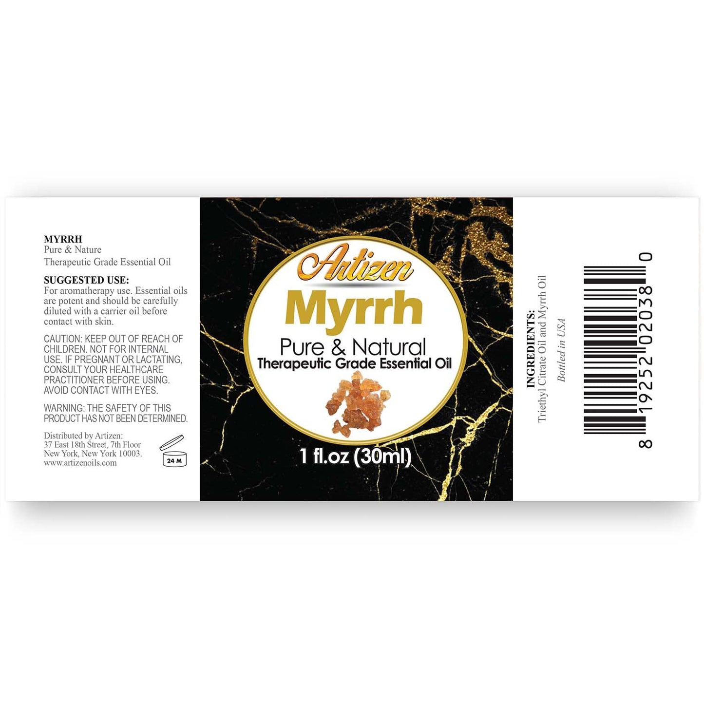 Artizen 30ml Myrrh Essential Oil – Therapeutic Grade for Skin | 1 Fl Oz