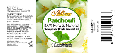 Artizen Patchouli Essential Oil - 1 fl oz (30 ml) | 100% Pure & Natural