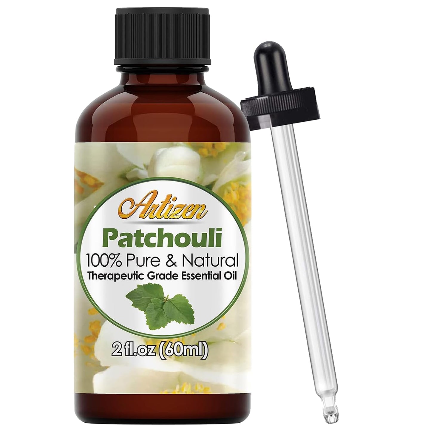 Artizen Patchouli Essential Oil - 2 oz (2 Fluid Ounces) | 100% Pure & Natural