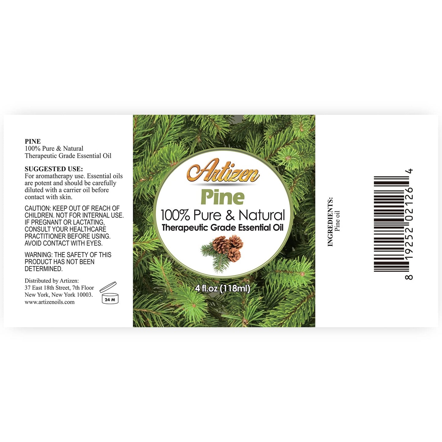 Artizen Pine Essential Oil - 4 oz | 100% Pure Pine Oil (4 Fl Oz)