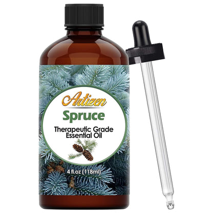 Artizen Spruce Essential Oil - 4oz (4 Fluid Ounces) | 100% Pure & Natural