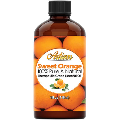 Artizen Sweet Orange Essential Oil 4oz | Pure Orange Essential Oil for Aromatherapy & Diffuser Blends