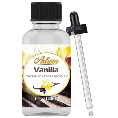 Artizen Vanilla Essential Oil – Therapeutic Grade – 1oz Bottle for Aromatherapy