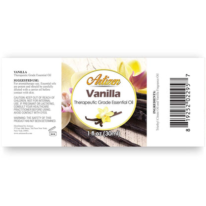 Artizen Vanilla Essential Oil – Therapeutic Grade – 1oz Bottle for Aromatherapy