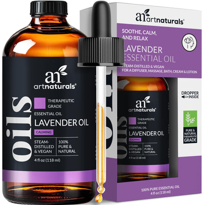 artnaturals Lavender Essential Oil 4 oz - 100% Pure, Undiluted