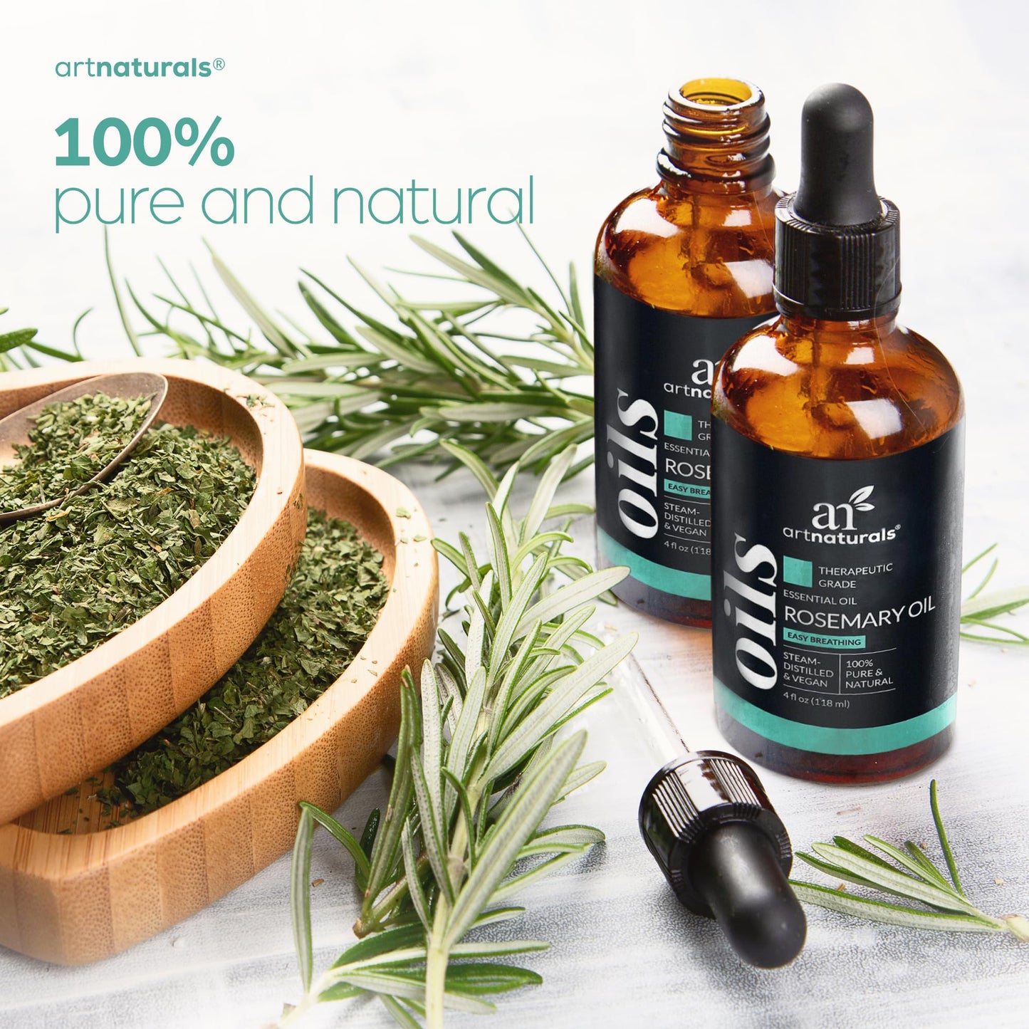 ArtNaturals Rosemary Essential Oil 4 oz - 100% Pure, Therapeutic Grade, Hair Growth