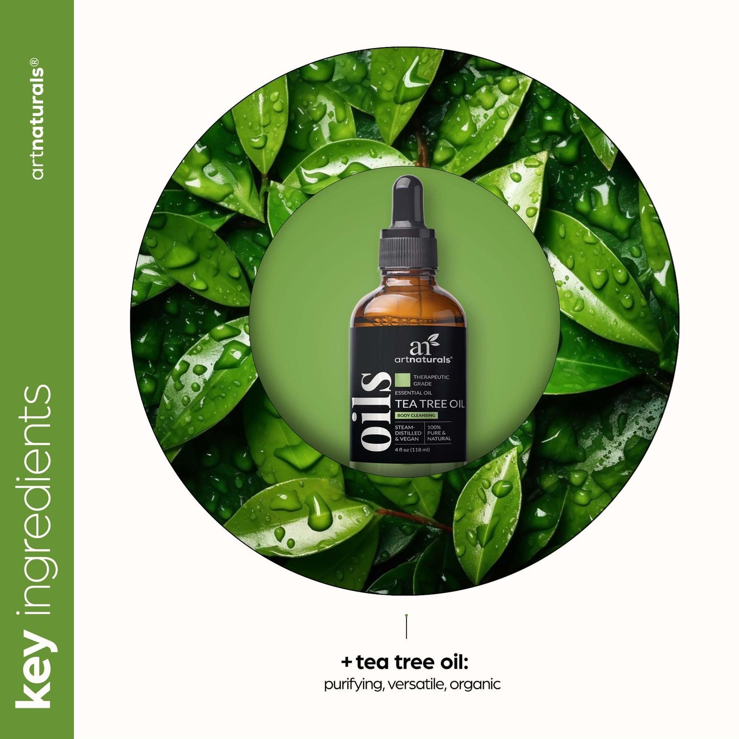 Tea Tree Essential Oil 4 oz | ArtNaturals – 100% Pure Therapeutic Grade Melaleuca