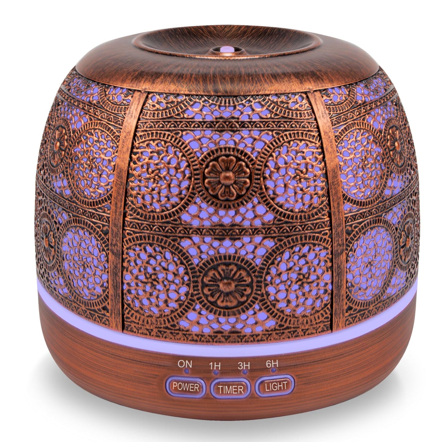 ARVIDSSON 500ml Essential Oil Diffuser – Metal Design, 12h Mist, Mood Light