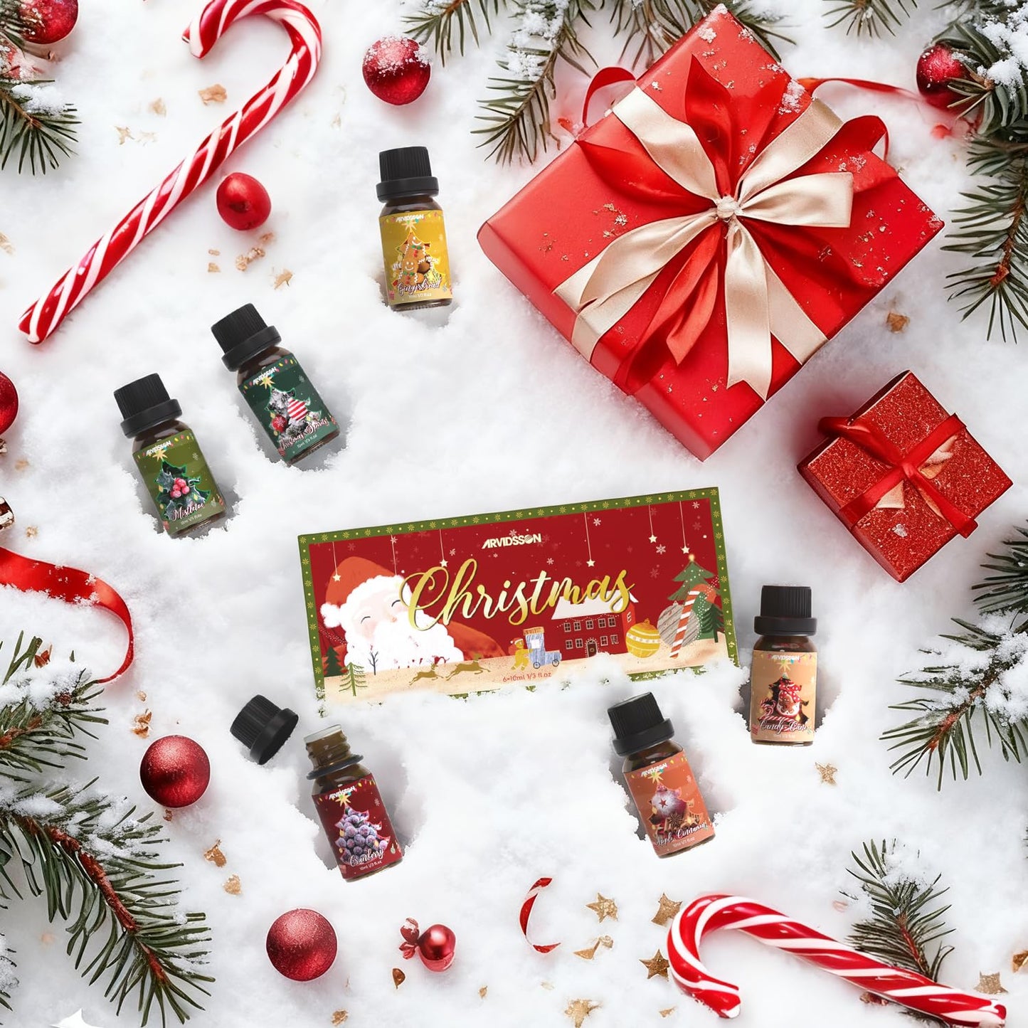 ARVIDSSON Christmas Fragrance Oil Set – Winter Diffuser & Candle Making Oils