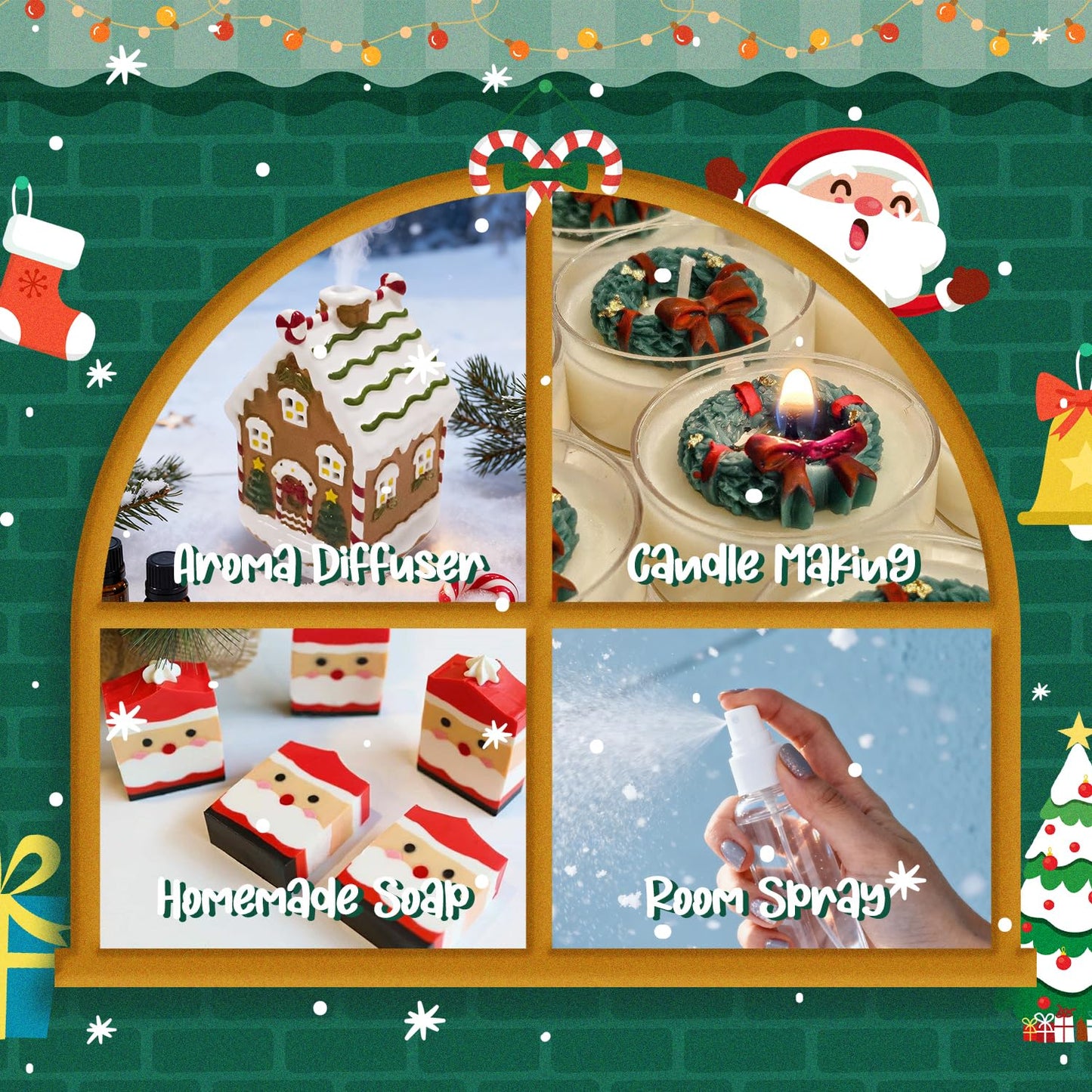 ARVIDSSON Christmas Fragrance Oil Set – Winter Diffuser & Candle Making Oils