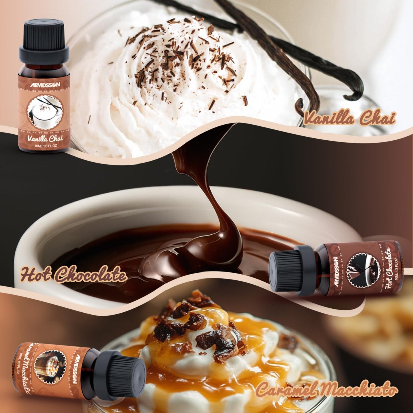 ARVIDSSON Coffee Fragrance Oils Set – Premium Diffuser Essential Oils