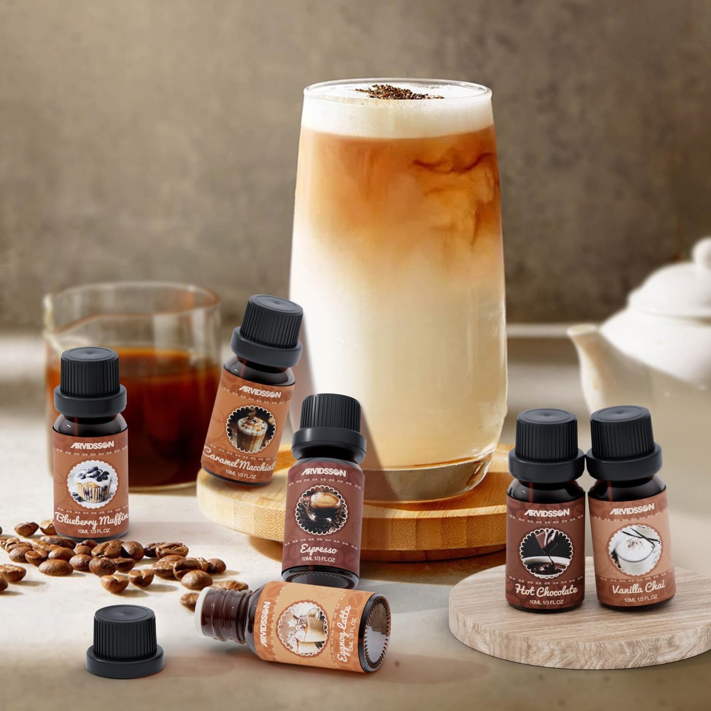 ARVIDSSON Coffee Fragrance Oils Set – Premium Diffuser Essential Oils