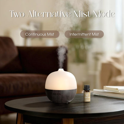 ARVIDSSON 100ml Essential Oil Diffuser - Ultrasonic Diffuser with Mood Light (Dark Wood)