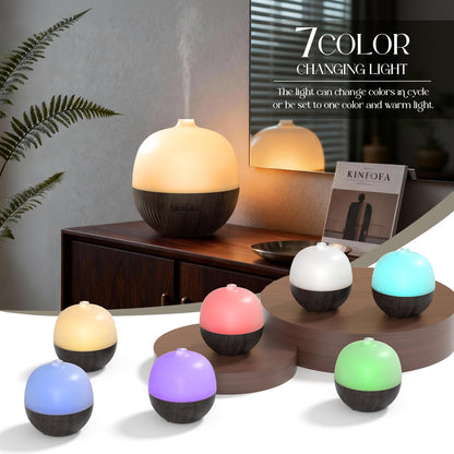 ARVIDSSON 100ml Essential Oil Diffuser - Ultrasonic Diffuser with Mood Light (Dark Wood)