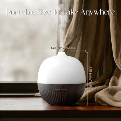 ARVIDSSON 100ml Essential Oil Diffuser - Ultrasonic Diffuser with Mood Light (Dark Wood)