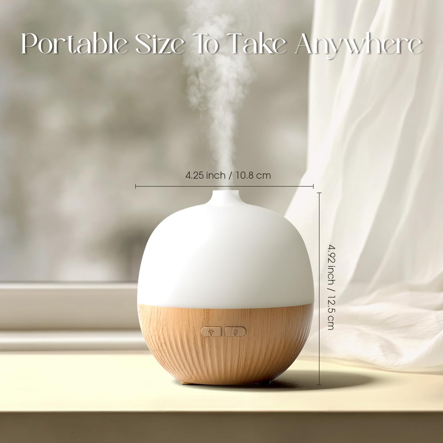 ARVIDSSON 2 Pack Essential Oil Diffuser – 100ml Ultrasonic Diffuser with Mood Light