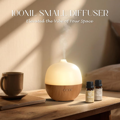 ARVIDSSON 2 Pack Essential Oil Diffuser – 100ml Ultrasonic Diffuser with Mood Light
