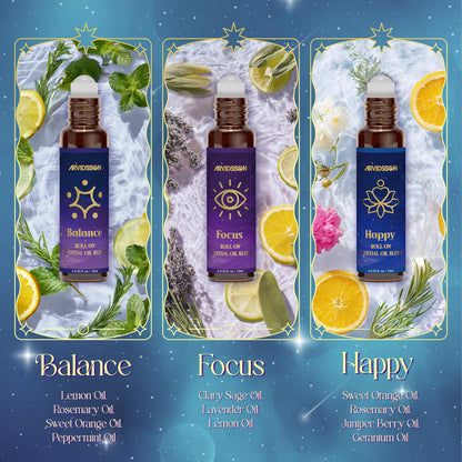 ARVIDSSON Essential Oils Roll On Set | Natural Aromatherapy