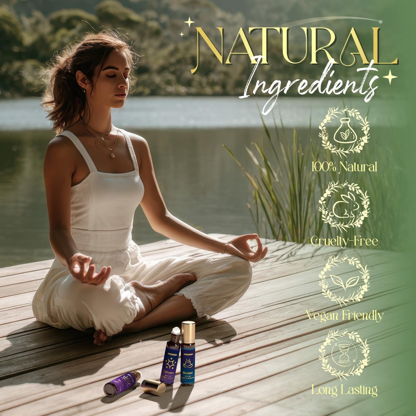 ARVIDSSON Essential Oils Roll On Set | Natural Aromatherapy